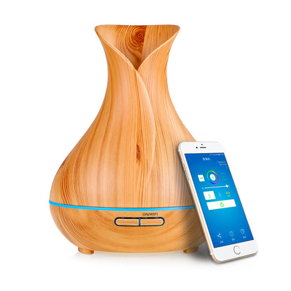Ebooine Smart WiFi Essential Oil Diffuser (Wood Grain)