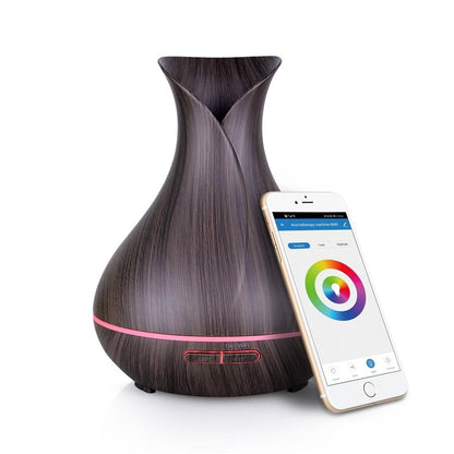Ebooine Smart WiFi Essential Oil Diffuser (Wood Grain)