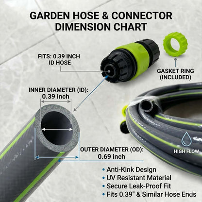 Ebooine Premium Heavy-Duty Water Hose | Explosion-Proof & Weather Resistant