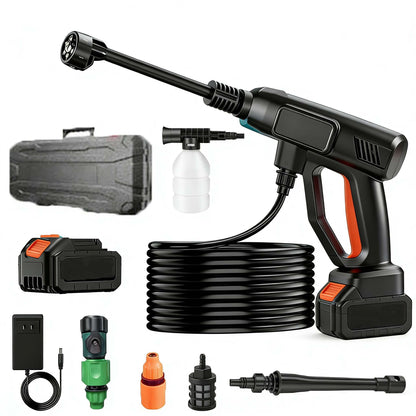 Cordless Pressure Washer 816 PSI with 4.0Ah Battery & 6-in-1 Nozzle — Portable Power Washer for Car Wash & Patio Cleaning — Ebooine