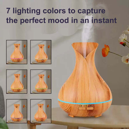 Ebooine Smart WiFi Essential Oil Diffuser (Wood Grain)
